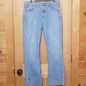 Vintage Levis 515 Nouveau Boot Cut Jeans Women SZ 12 Blue Mid Rise Denim.